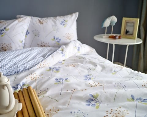 Easy Cotton Nevresim Takımı Flourish Tek Kişilik - Krem