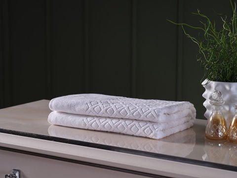 Luxury Banyo Havlusu Beyaz - 90 x 150 cm
