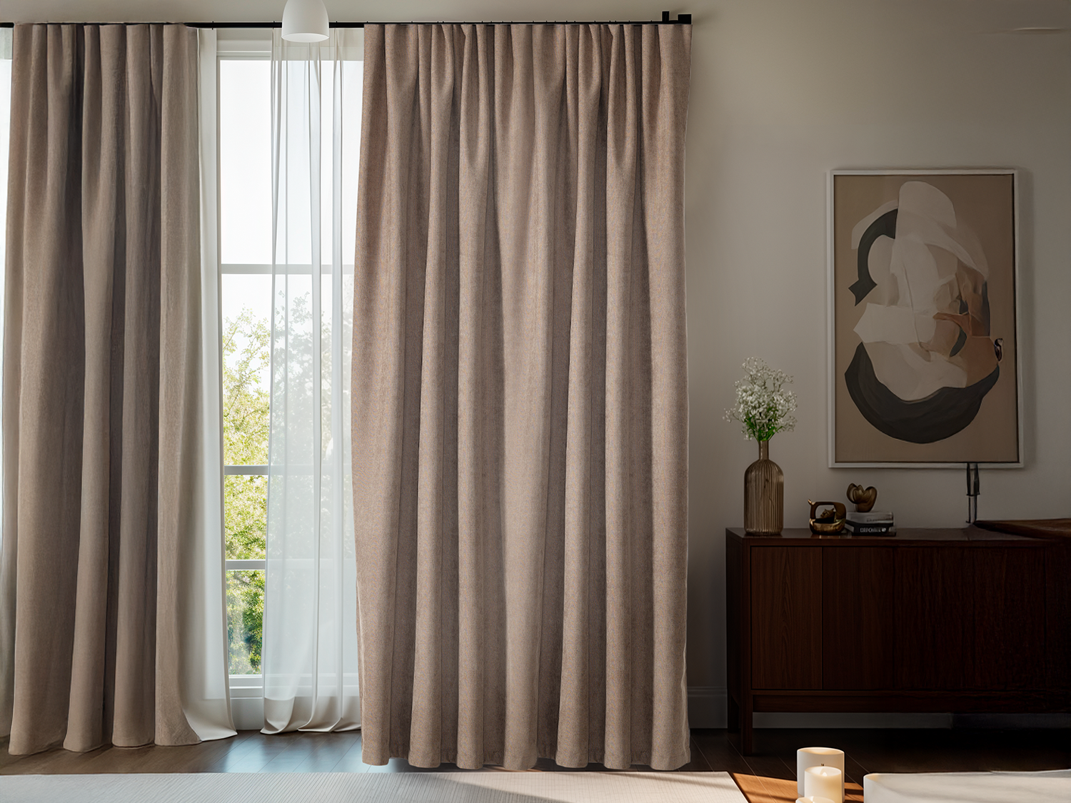 Araz Blackout Perde 140 x 270 cm - Kum Beji