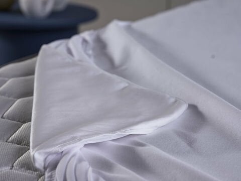 Perla Sıvı Geçirmez Fitted Alez 200 x 200 cm - Beyaz