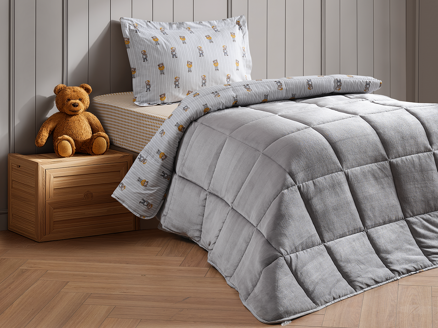 Teddy Next Comforter Uyku Seti Tek Kişilik