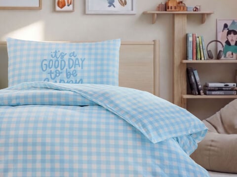 Joyful Festival Nevresim Takımı Blue Day Tek Kişilik