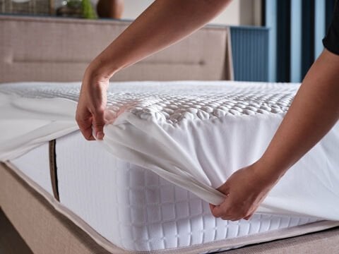 Cooler Sıvı Geçirmez Fitted Alez 150 x 200 cm - Beyaz