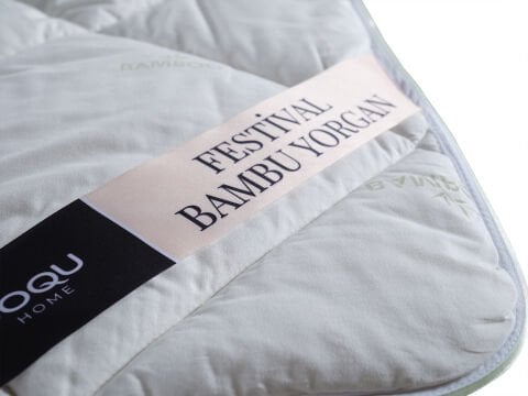 Festival Bambu Yorgan Çift Kişilik - Beyaz