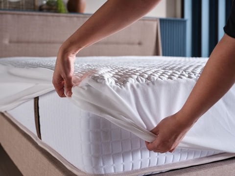 Cooler Sıvı Geçirmez Fitted Alez 160 x 200 cm - Beyaz