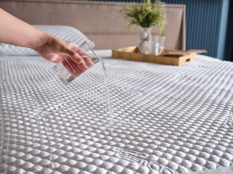 Cooler Sıvı Geçirmez Fitted Alez 160 x 200 cm - Beyaz