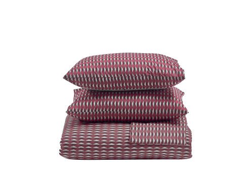 Luxury Ranforce Nevresim Takımı Kravin Tek Kişilik - Bej-Bordo