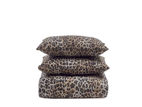 Luxury Saten Nevresim Takımı Pantera Çift Kişilik - Leopar