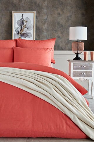 Dreamlife Nevresim Takımı Tek King Size - Turuncu