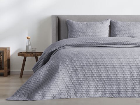 Santa Yatak Örtüsü Tek Kişilik - Gri