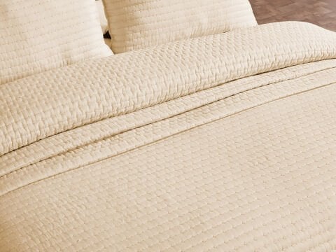 Santa Yatak Örtüsü Tek Kişilik - Krem