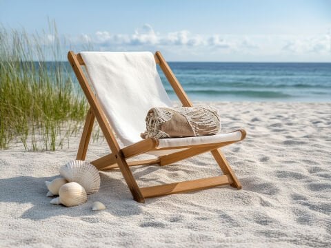 Botanik Plaj Havlusu 90 x 150 cm - Moka