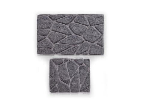 Grano Banyo Paspas Seti 60x100 cm - Antrasit