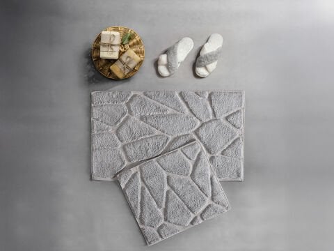 Grano Banyo Paspas Seti 60x100 cm - Gri