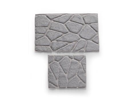 Grano Banyo Paspas Seti 60x100 cm - Gri