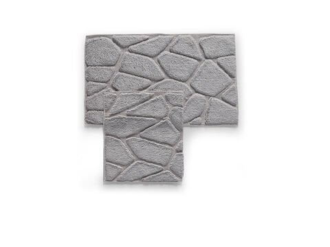 Grano Banyo Paspas Seti 60x100 cm - Gri