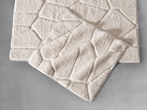 Grano Banyo Paspas Seti 60x100 cm - Krem