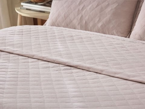 Boho Chic Spring Milas Yatak Örtüsü Bej - Çift Kişilik