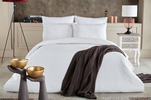 Dreamlife Nevresim Takımı Çift King Size - Beyaz