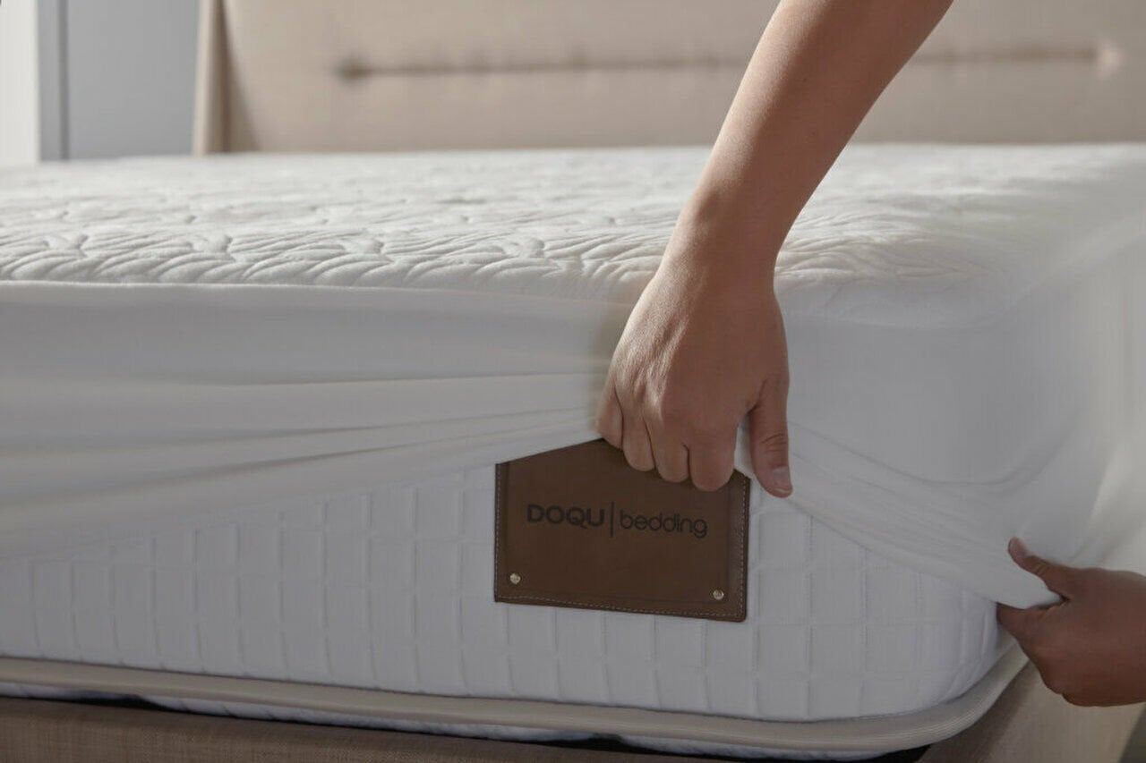 Aloe Vera Sıvı Geçirmez Fitted Alez 90 x 190 cm - Beyaz