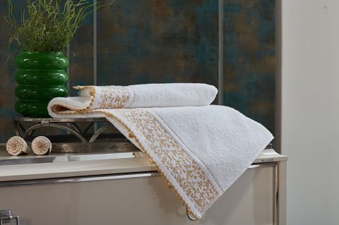 Valeria Banyo Havlusu 90 x 150 cm - Hardal