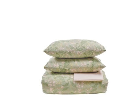 Boho Chic Spring Ranforce Florish Nevresim Takımı Çift Kişilik - Yeşil