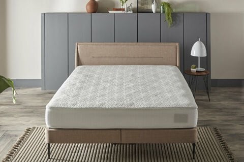 Aloe Vera Sıvı Geçirmez Fitted Alez 140 x 190 cm - Beyaz