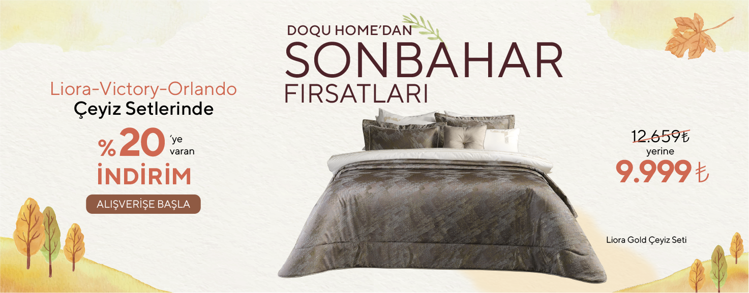 Çeyiz Setlerinde %20 İndirim