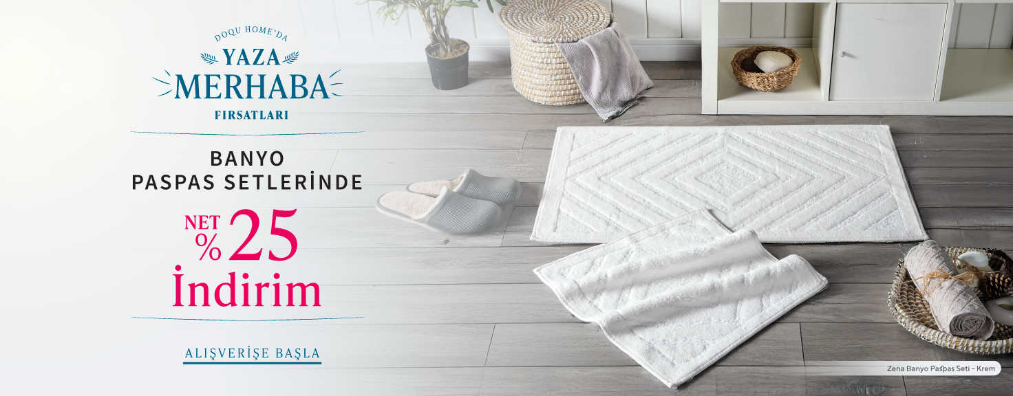Banyo Paspas Setlerinde %25 İndirim